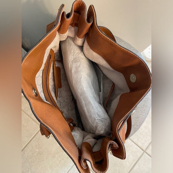 Vintage Michael Kors Classic Shoulder Bag Camel Gold Chain - Picture 3 of 4